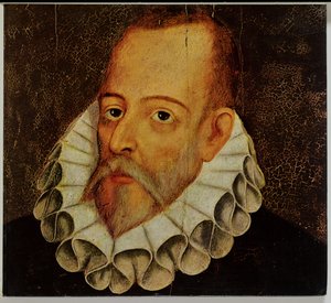 Portrét Miguela de Cervantese y Saavedry (1547-1615)